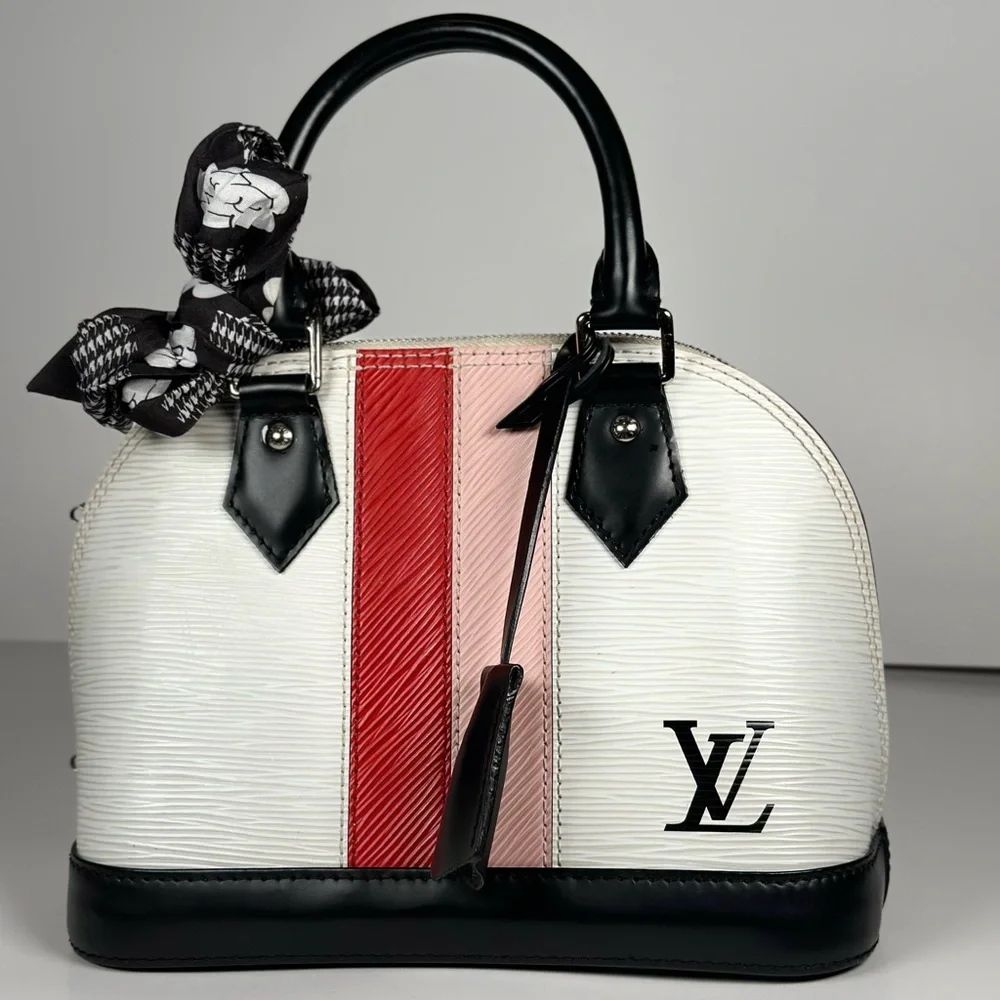 Authentic Louis Vuitton Alma BB Epi Leather Satchel